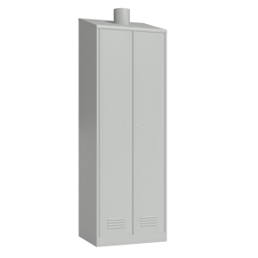 двухстворчатый шкаф сварной для одежды с принудительной вентиляцией фото