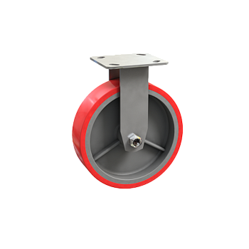 колесо большегрузное неповоротное (полиуретан) 100 мм фото