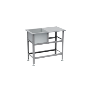 ванна моечная 1 раковина со столом 870x1010x530 фото