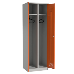 цветной шкаф 2-х секционный для раздевалки фото