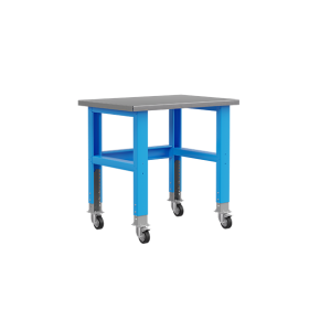 стол металлический промышленный 1000 мм place без ящиков, на колесах фото