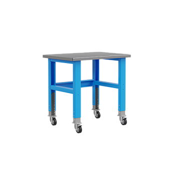 стол металлический промышленный 1000 мм place без ящиков, на колесах фото