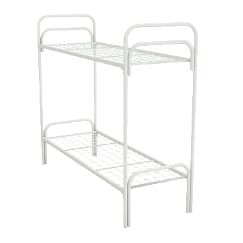 двухъярусная металлическая кровать фото