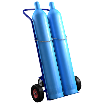 тележка для двух кислородных баллонов гб 2 фото