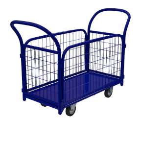 тележка платформенная с сетчатыми бортами тс 9 фото