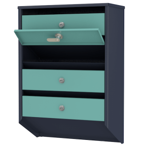 почтовый ящик 4-секционный серия базис премиум фото