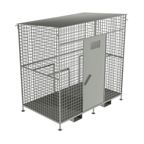 хранилище для 12 пропановых баллонов оцинкованное фото