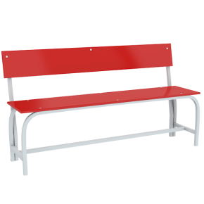 скамья гардеробная со спинкой 1500 лдсп фото