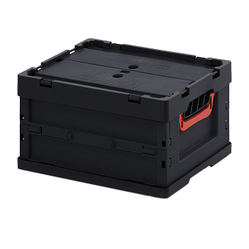 складной ящик esd с крышкой 220x300x400 фото