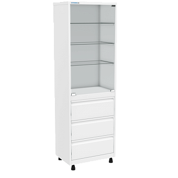 медицинский шкаф одностворчатый шмс-1-р-3 фото