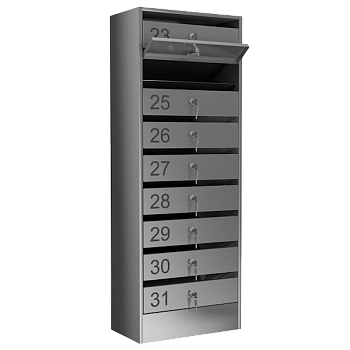 почтовый ящик 9-секционный серия эталон премиум фото