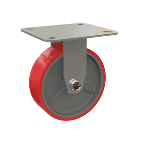 колесо большегрузное неповоротное (полиуретан) 160 мм фото