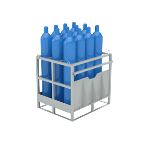 контейнер для 12 кислородных баллонов с перекладиной фото