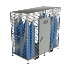 хранилище для 12 кислородных баллонов оцинкованное фото