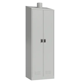 шкаф двухстворчатый сварной для одежды с принудительной вентиляцией и электронным замком фото