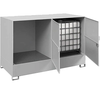 шкаф с поддоном для 2 еврокубов 1785x2695x1305 фото
