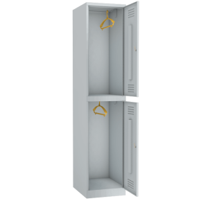 гардеробный шкаф двухсекционный для раздевалок фото