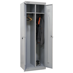 Шкаф металлический для одежды двустворчатый 