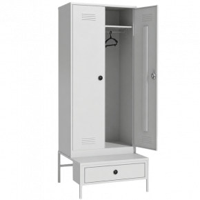 шкаф 2200×800×770 на подставке с ящиком с электронным замком