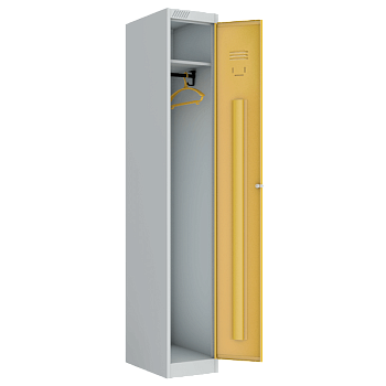 шкаф офисный для одежды одностворчатый цветной фото