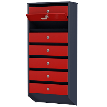 почтовый ящик 7-секционный серия базис премиум фото