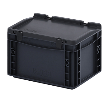 евроконтейнер esd с крышкой на шарнире 185x200x300 фото