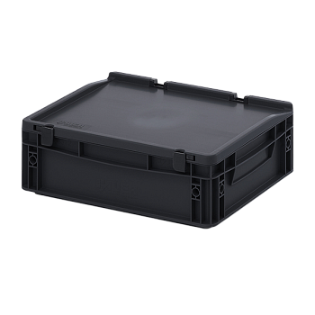 евроконтейнер esd с крышкой на шарнире 135x300x400 фото