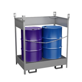 поддон для 2 бочек штабелируемый открытый фото