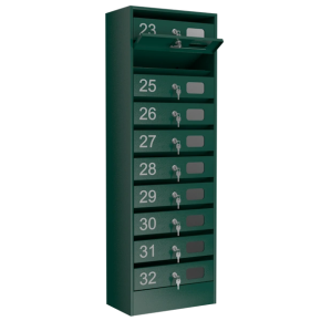 почтовый ящик 10-секционный серия эталон колор с окошком фото