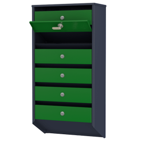 почтовый ящик 6-секционный серия базис премиум фото