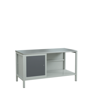 верстак 1500 с распашной тумбой с полкой фото