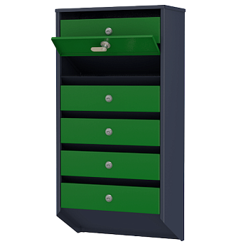 почтовый ящик 6-секционный серия базис премиум фото