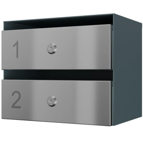 почтовый ящик 2-секционный серии ультра инокс смарт фото