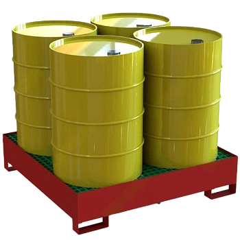 поддон для хранения 4 бочек 282x1250x1250 фото