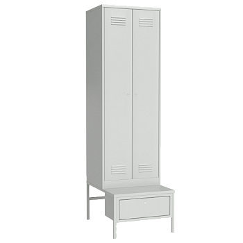 Шкаф для одежды на подставке с ящиком
