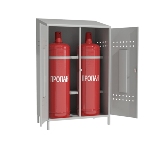 шкаф металлический для 2 пропановых баллонов фото