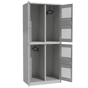 металлический перфорированный шкаф фото
