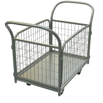 тележка грузовая антикоррозийная  с бортами тс ц 2 фото