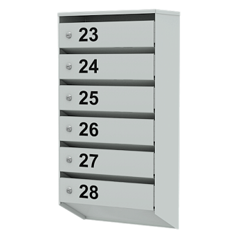 ящик почтовый на 6 квартир базис лайт фото