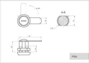 замок для металлических шкафов с 3 ключами фото