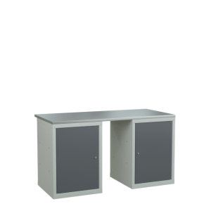 верстак 1500 с 2 тумбами с распашными дверцами фото