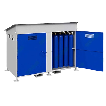 хранилище для 18 газовых баллонов сварное хгб-08с с креплением для баллонов фото