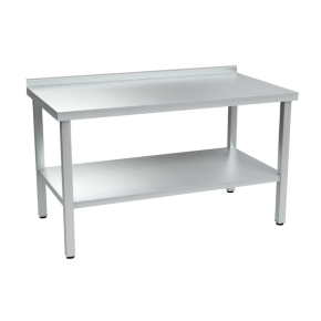 стол разделочный из нержавейки с бортом 870x1500x800 фото