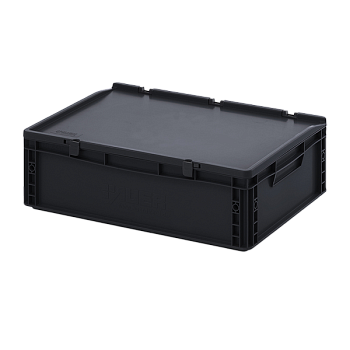 евроконтейнер esd с крышкой на шарнире 185x400x600 фото