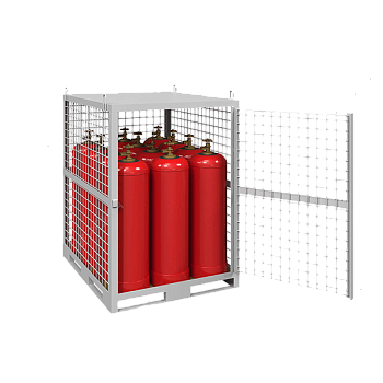 клеть для 12 пропановых баллонов кдр-12 фото