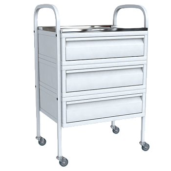 стол манипуляционный медицинский с 3 ящиками фото