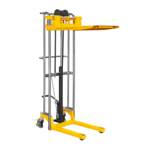 штабелер гидравлический pj4150 (400 кг; 1,5 м; с вилами и площадкой) smartlift фото