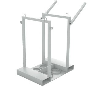 контейнер (палета) для 4 кислородных газовых баллонов фото