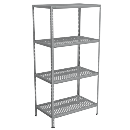 Стеллажи из нержавеющей стали с перфорированными полками