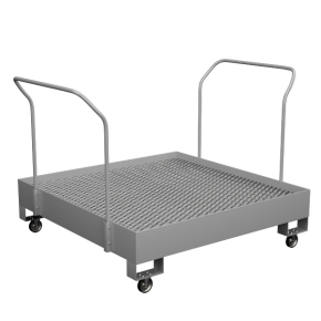 поддон для хранения 4 бочек на колесах 1230x1250x1250 пвл фото